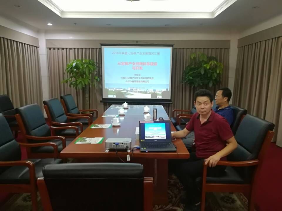 2018年7月20日向國家林業(yè)局領導匯報元寶楓產(chǎn)業(yè)情況